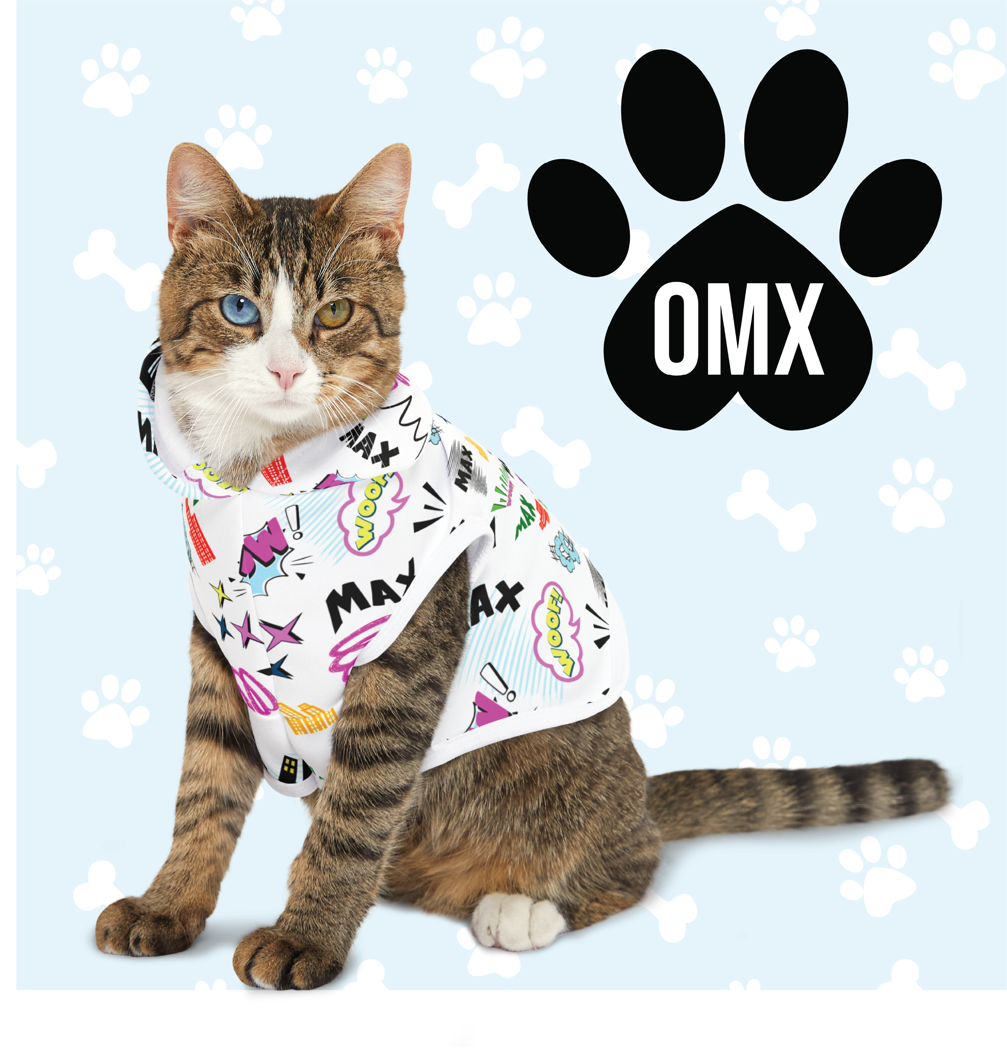 Hoodie, Custom Dog Hoodie – Personalized Pet Sweatshirt with Name | Cozy & Cute Apparel for Dogs and Cats