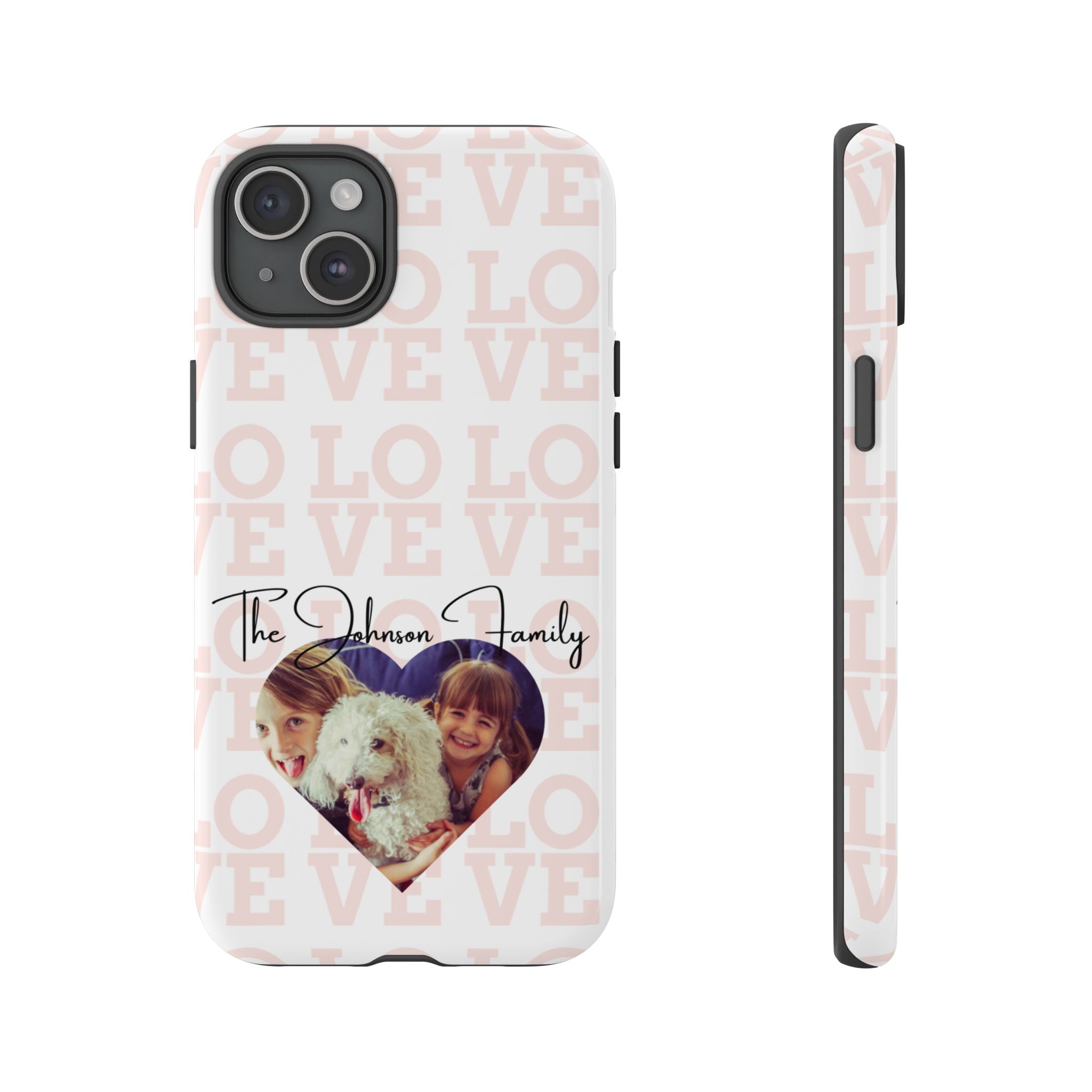 Custom Tough Phone Case, Personalized Protective Cover for iPhone, Samsung, Google Pixel