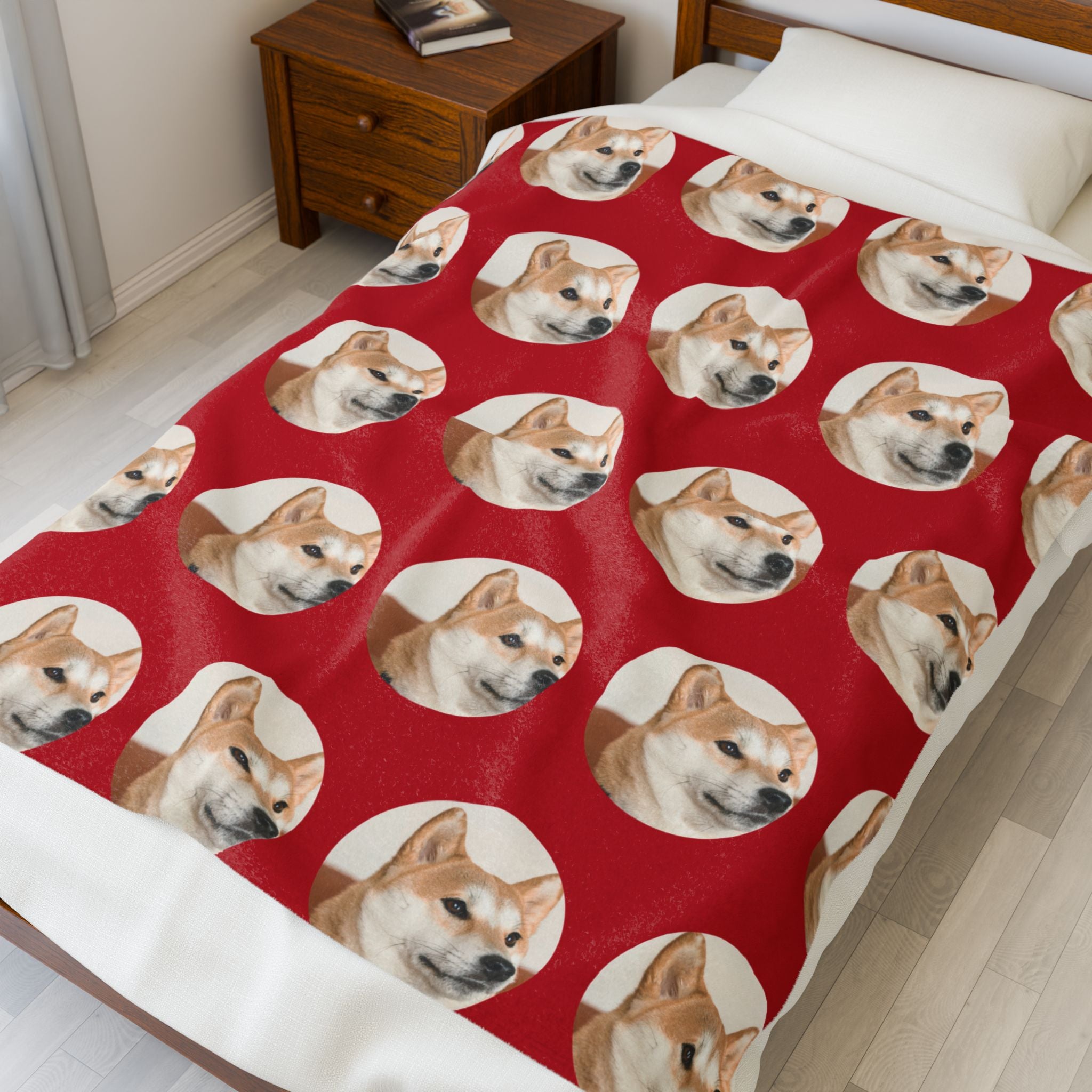 Blanket, Personalized Pet Photo Blanket – Custom Dog Cat Picture Woven Throw – Unique Pet Lover Gift – Cozy Couch Sofa Bedspread