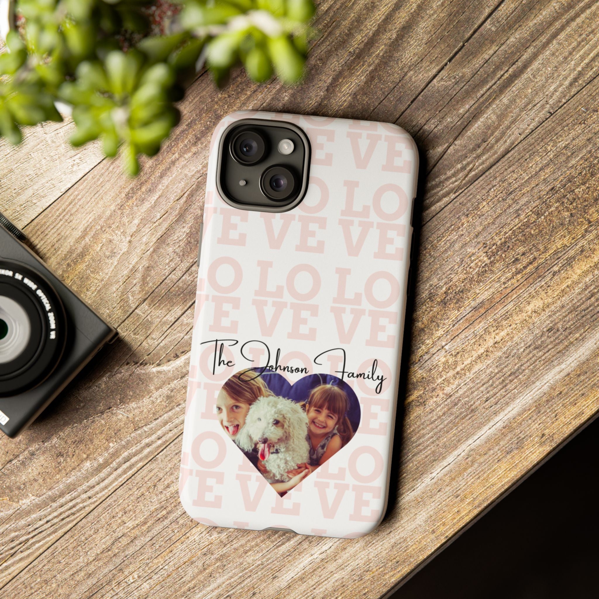 Custom Tough Phone Case, Personalized Protective Cover for iPhone, Samsung, Google Pixel