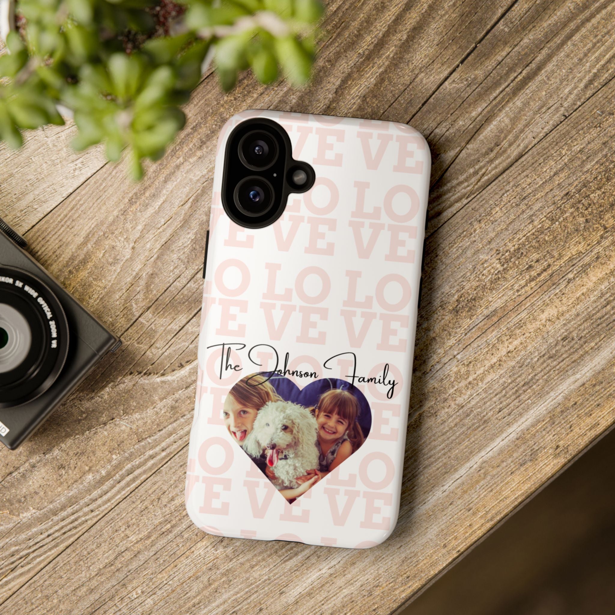 Custom Tough Phone Case, Personalized Protective Cover for iPhone, Samsung, Google Pixel