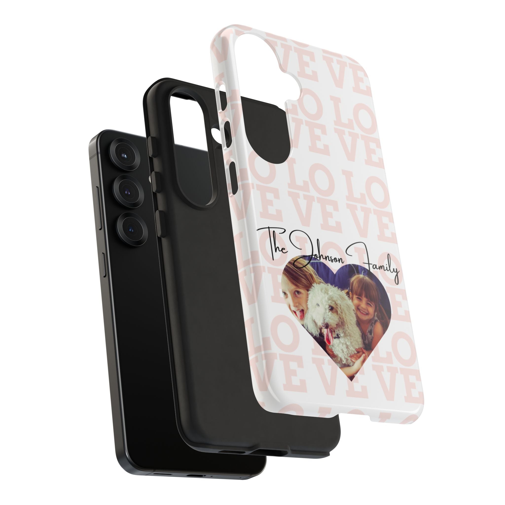 Custom Tough Phone Case, Personalized Protective Cover for iPhone, Samsung, Google Pixel