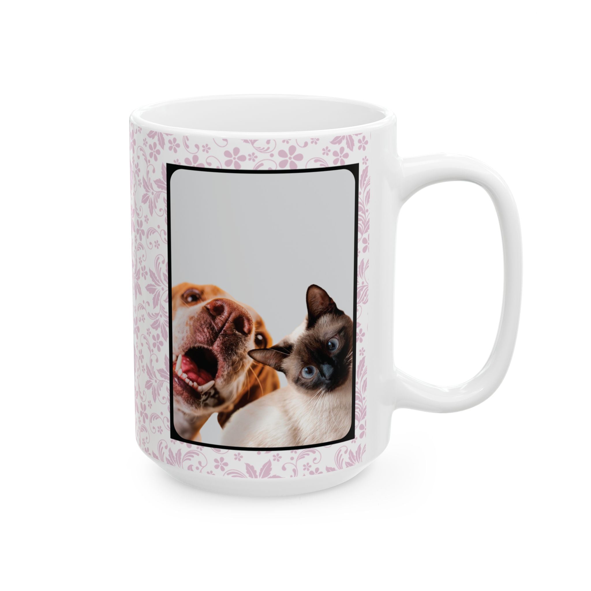 Mug, Personalized Photo Mug – Custom Coffee Cup with Your Picture on Both Sides – Gift for Mom, Dad, Friends, Pet Lovers