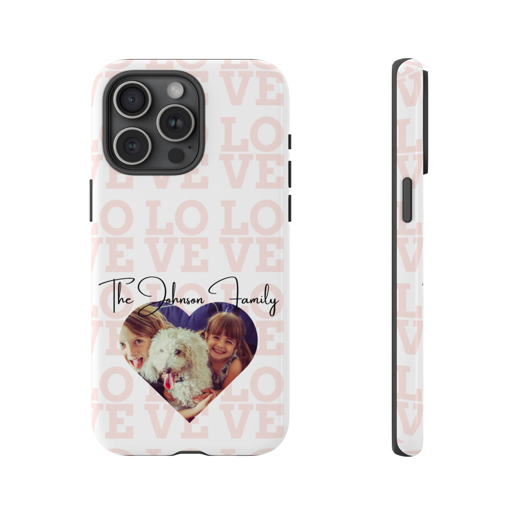 Custom Tough Phone Case, Personalized Protective Cover for iPhone, Samsung, Google Pixel