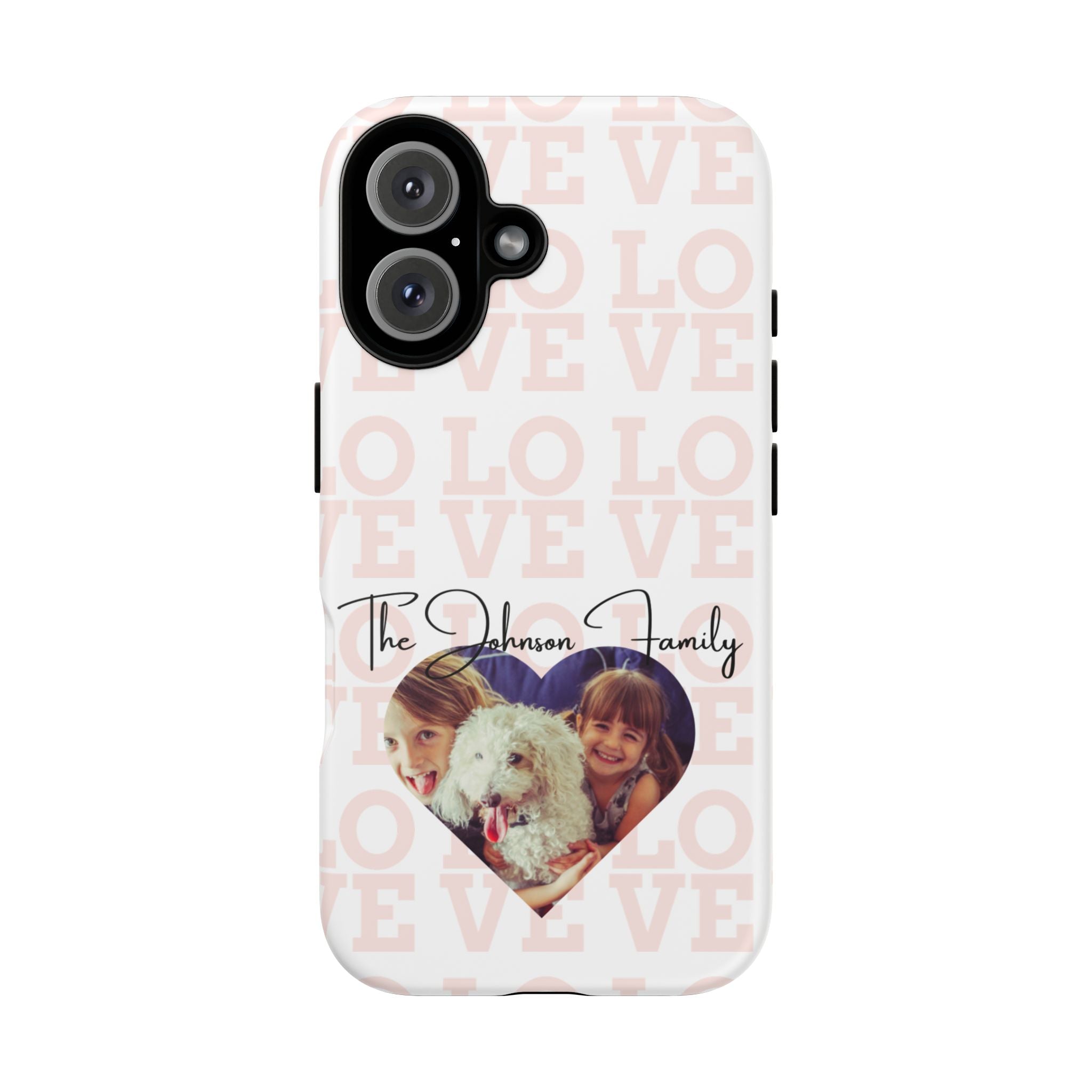 Custom Tough Phone Case, Personalized Protective Cover for iPhone, Samsung, Google Pixel