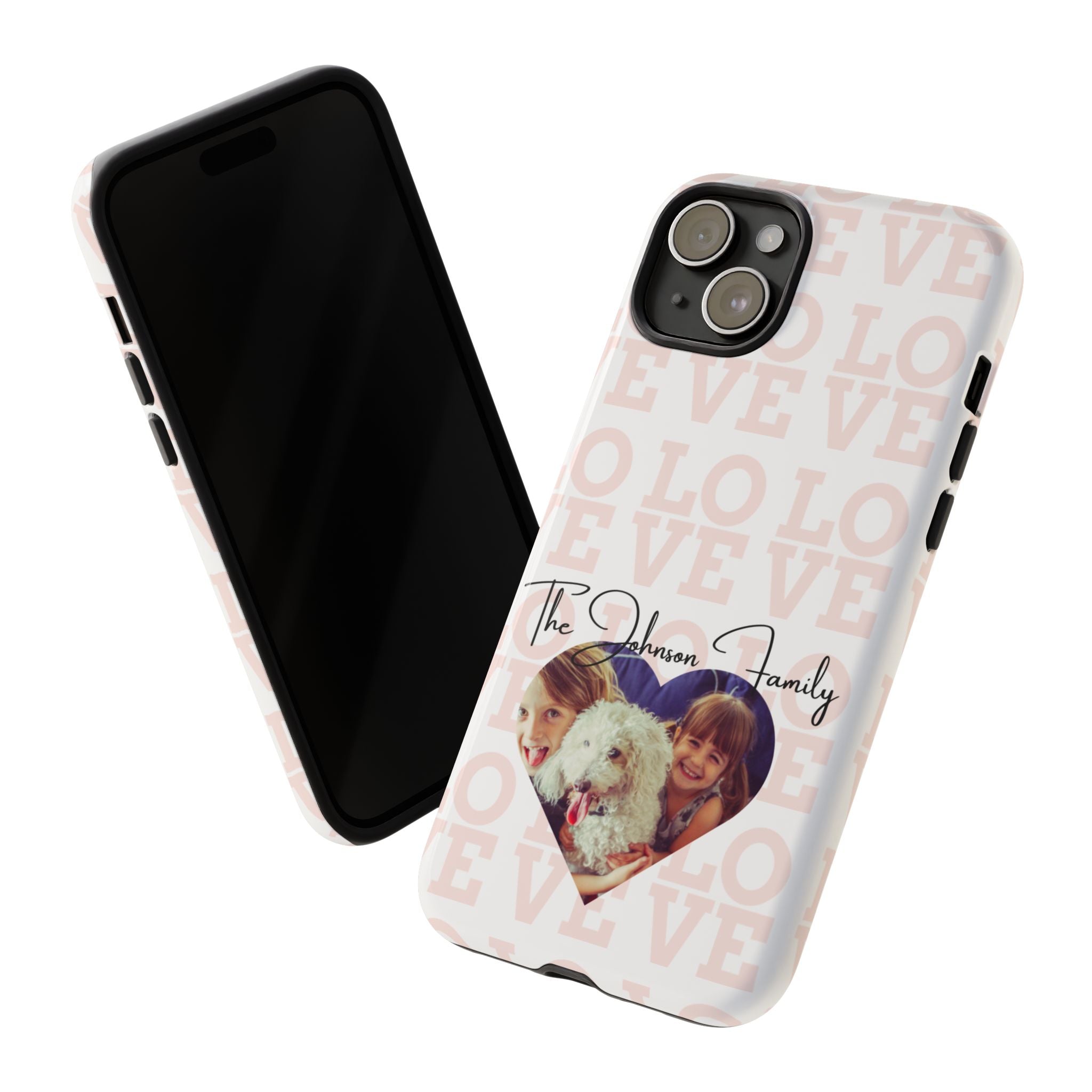 Custom Tough Phone Case, Personalized Protective Cover for iPhone, Samsung, Google Pixel