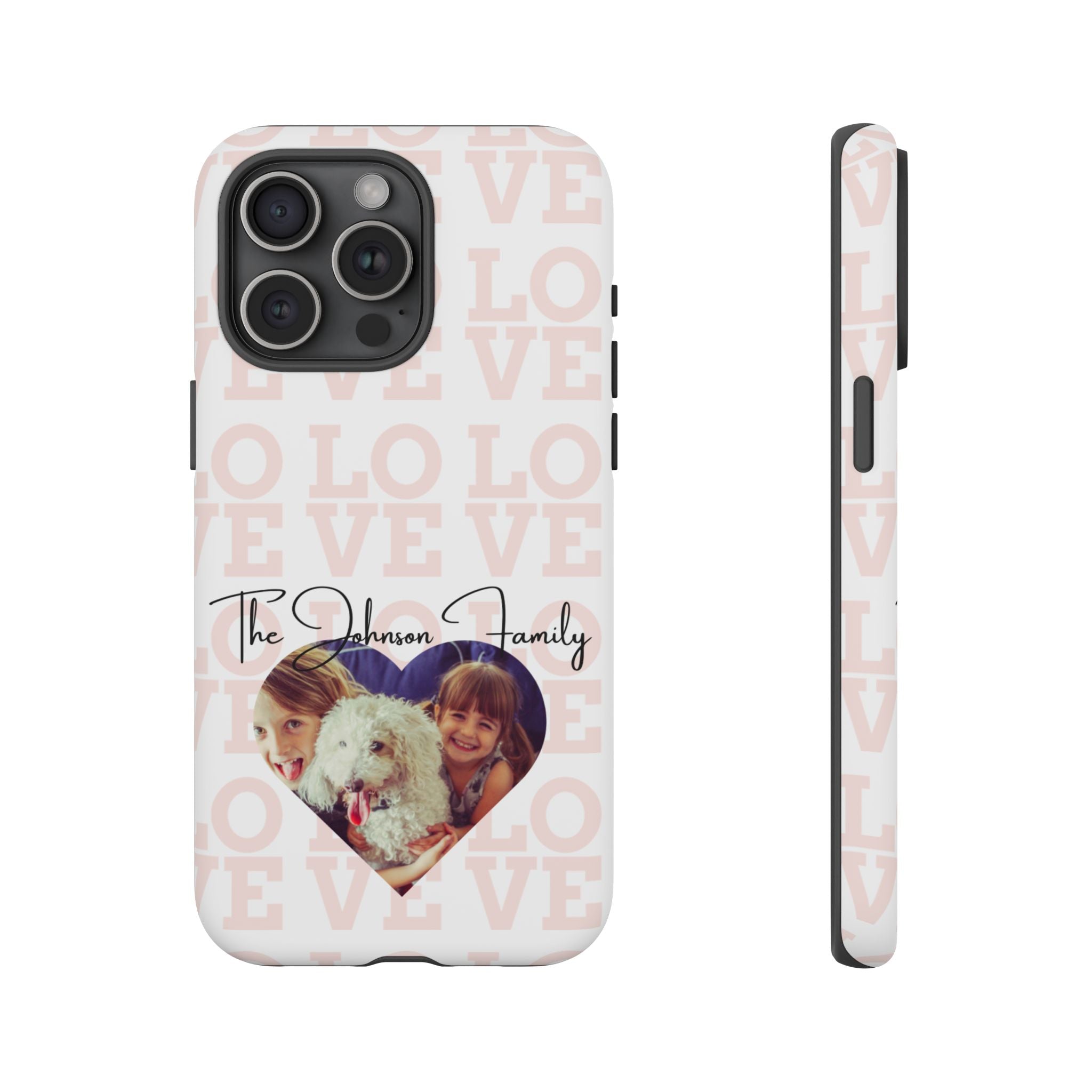 Custom Tough Phone Case, Personalized Protective Cover for iPhone, Samsung, Google Pixel