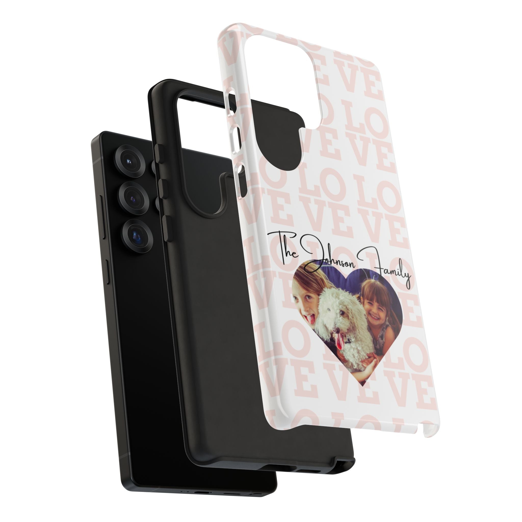 Custom Tough Phone Case, Personalized Protective Cover for iPhone, Samsung, Google Pixel