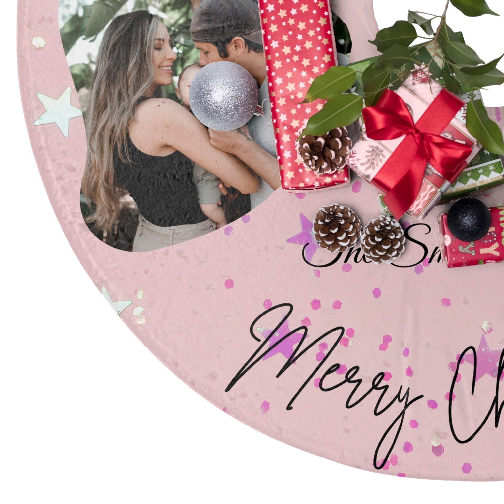 Personalized Christmas Tree Skirt – Custom Holiday Decoration