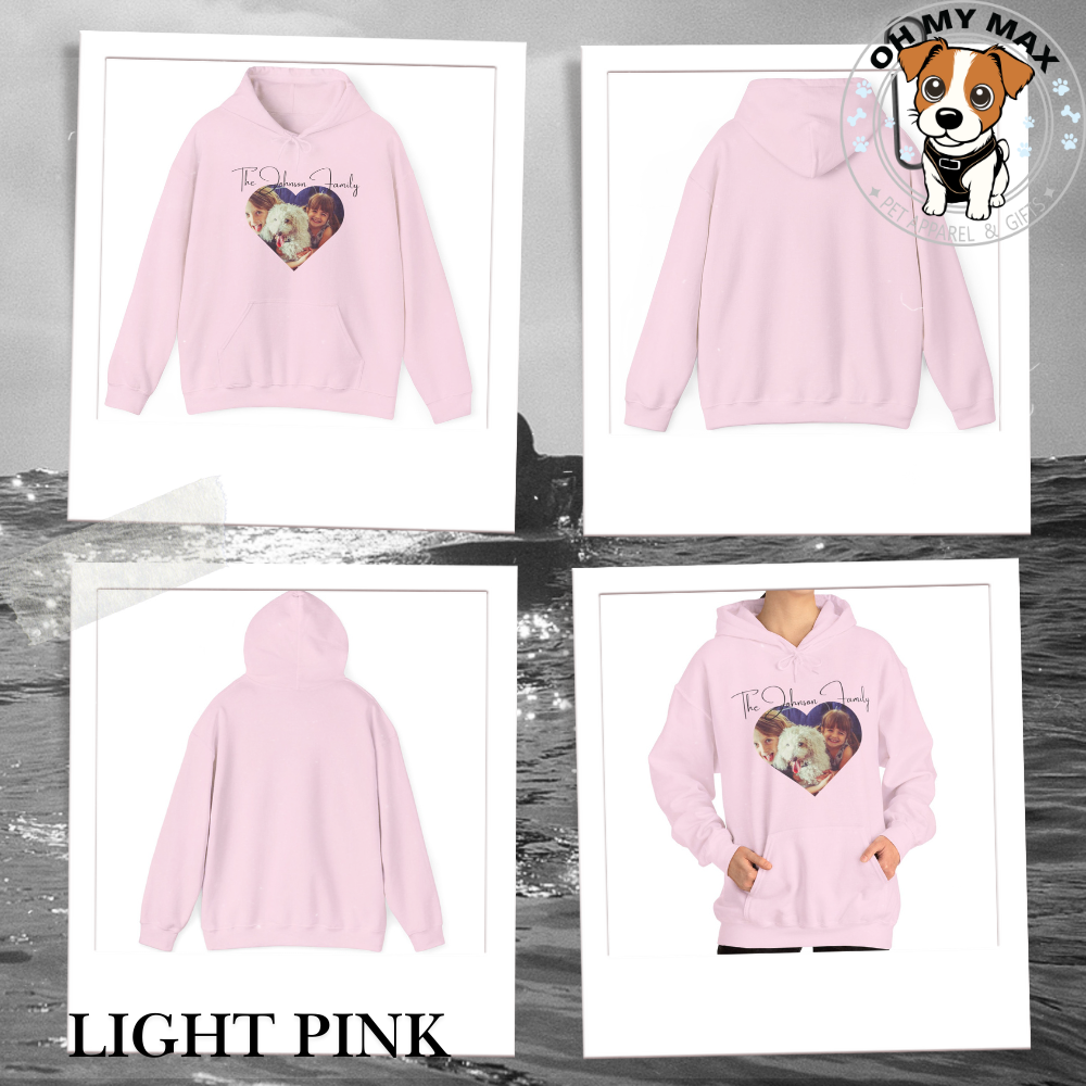 Custom Family Matching Sweater & Dog Hoodie, Personalized Pet Photo & Family Name, Holiday Outfit for Dogs & Owners, The “Johnson” Family