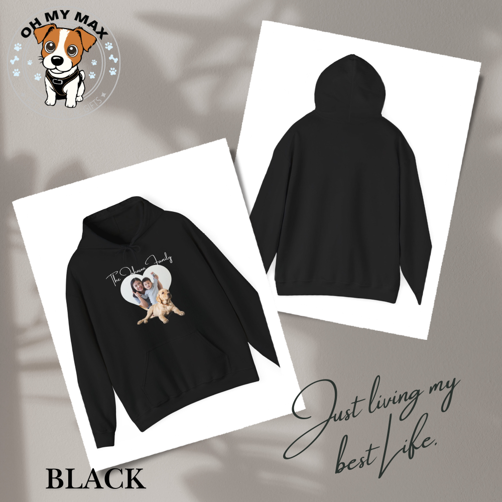 Custom Family Matching Sweater & Dog Hoodie, Personalized Pet Photo & Family Name, Holiday Outfit for Dogs & Owners, The “Johnson” Family