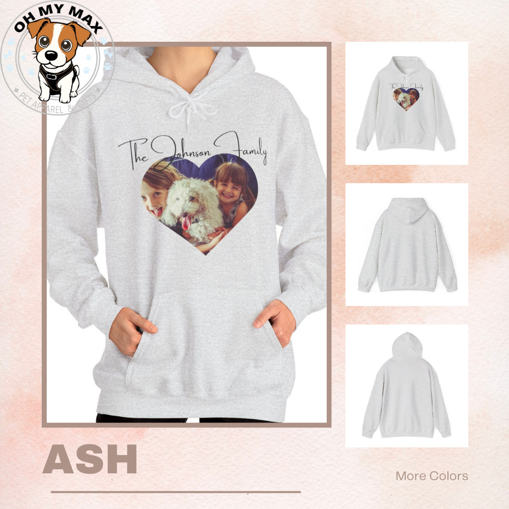 Custom Family Matching Sweater & Dog Hoodie, Personalized Pet Photo & Family Name, Holiday Outfit for Dogs & Owners, The “Johnson” Family