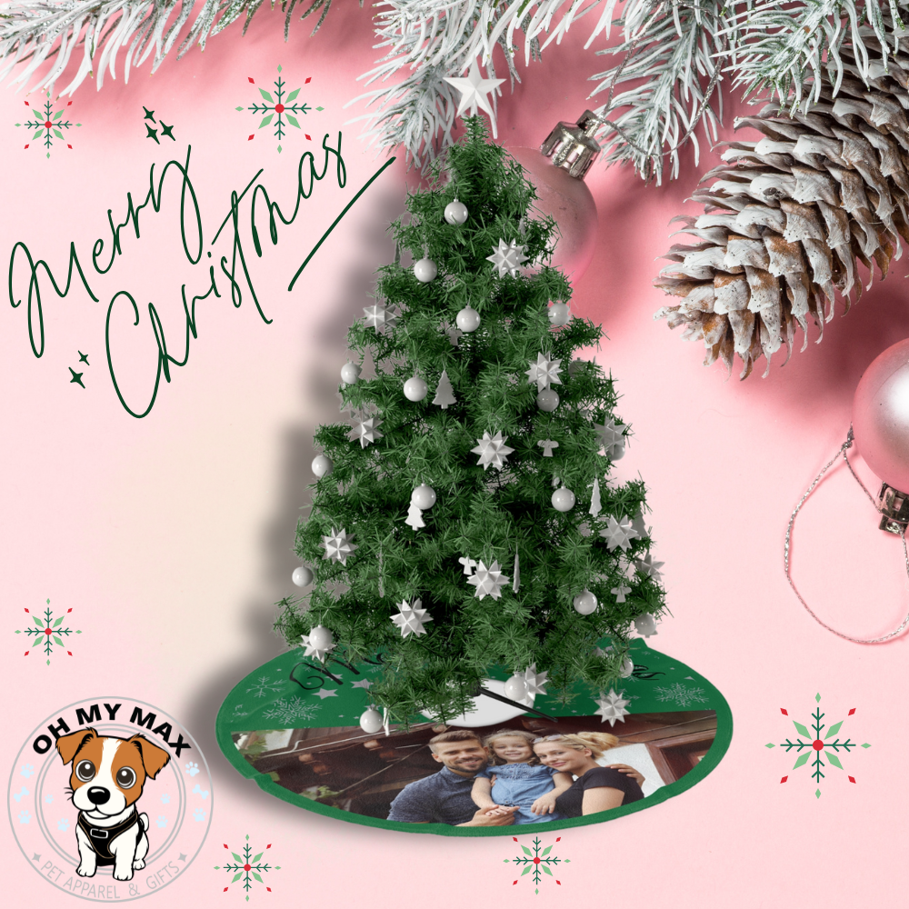 Personalized Christmas Tree Skirt – Custom Photo Holiday Decoration