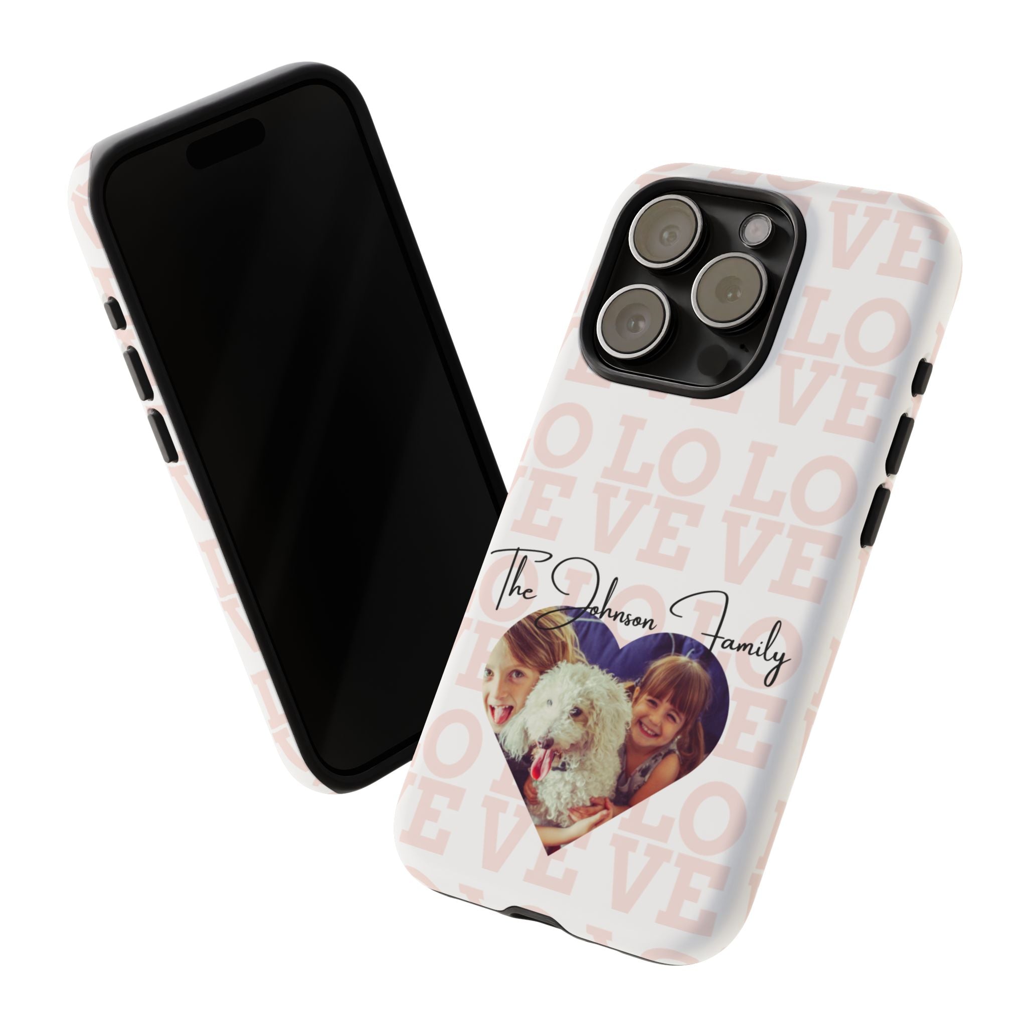 Custom Tough Phone Case, Personalized Protective Cover for iPhone, Samsung, Google Pixel