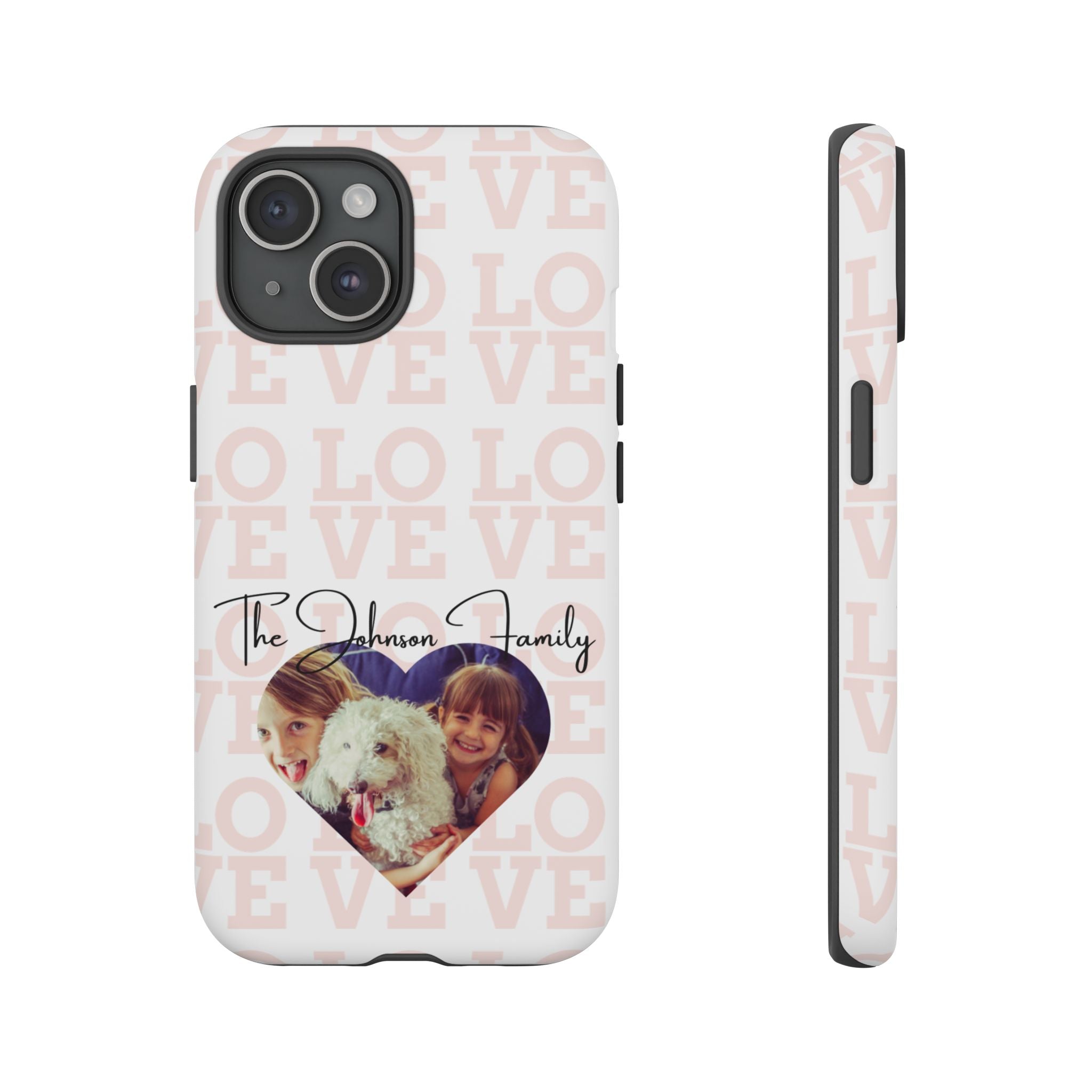 Custom Tough Phone Case, Personalized Protective Cover for iPhone, Samsung, Google Pixel