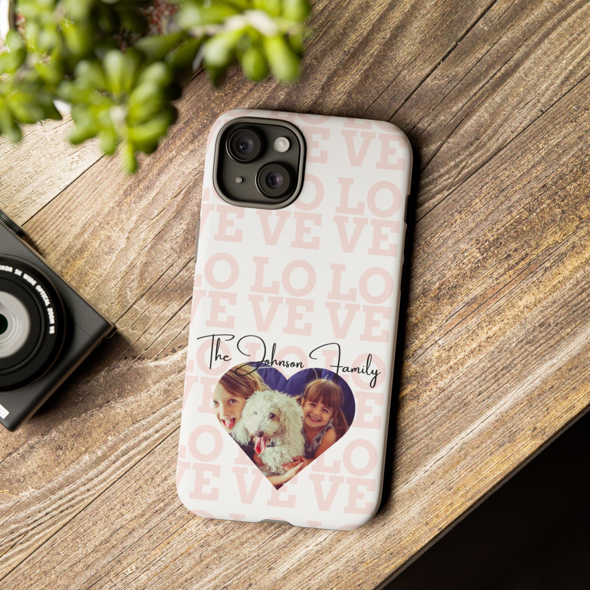 Custom Tough Phone Case, Personalized Protective Cover for iPhone, Samsung, Google Pixel