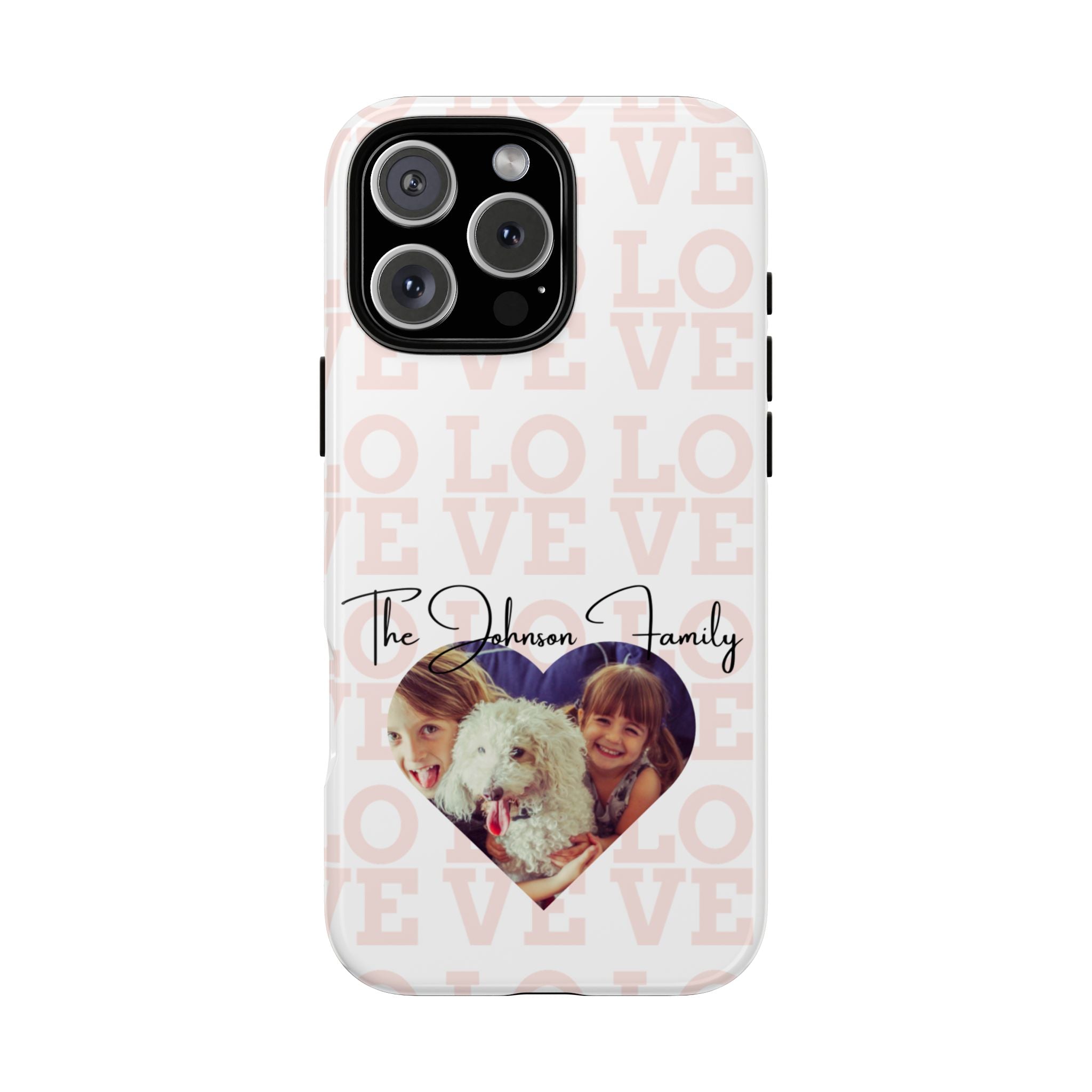 Custom Tough Phone Case, Personalized Protective Cover for iPhone, Samsung, Google Pixel