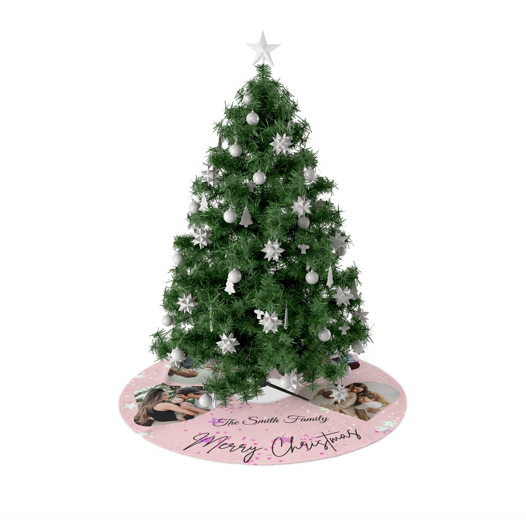 Personalized Christmas Tree Skirt – Custom Holiday Decoration