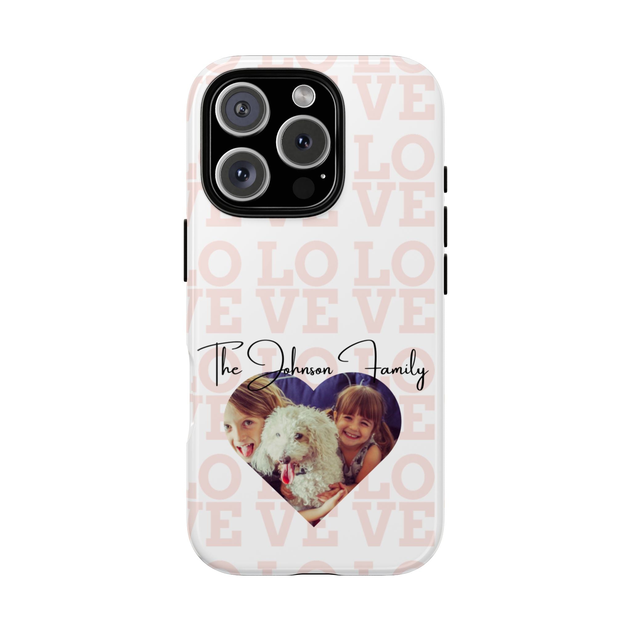 Custom Tough Phone Case, Personalized Protective Cover for iPhone, Samsung, Google Pixel