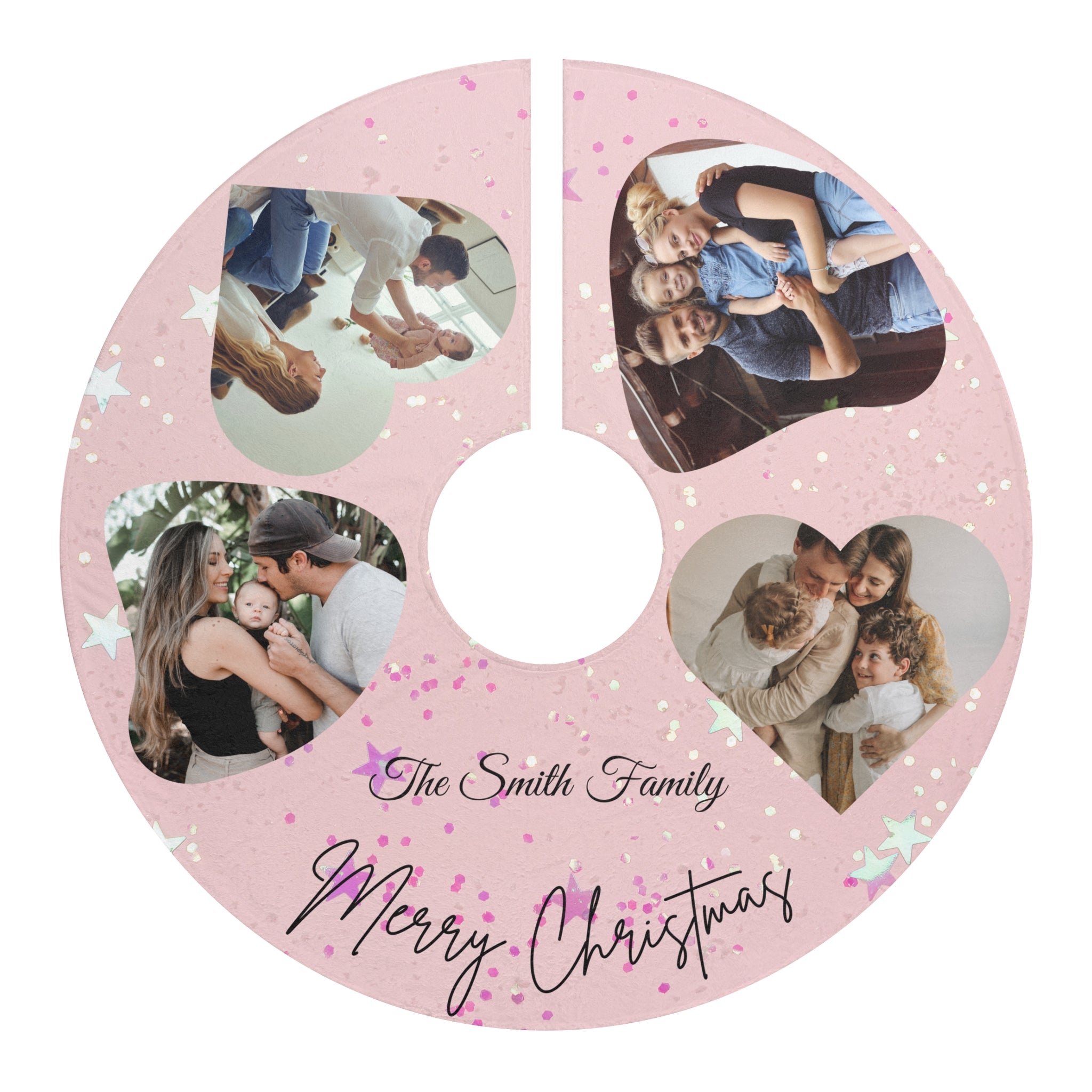 Personalized Christmas Tree Skirt – Custom Holiday Decoration