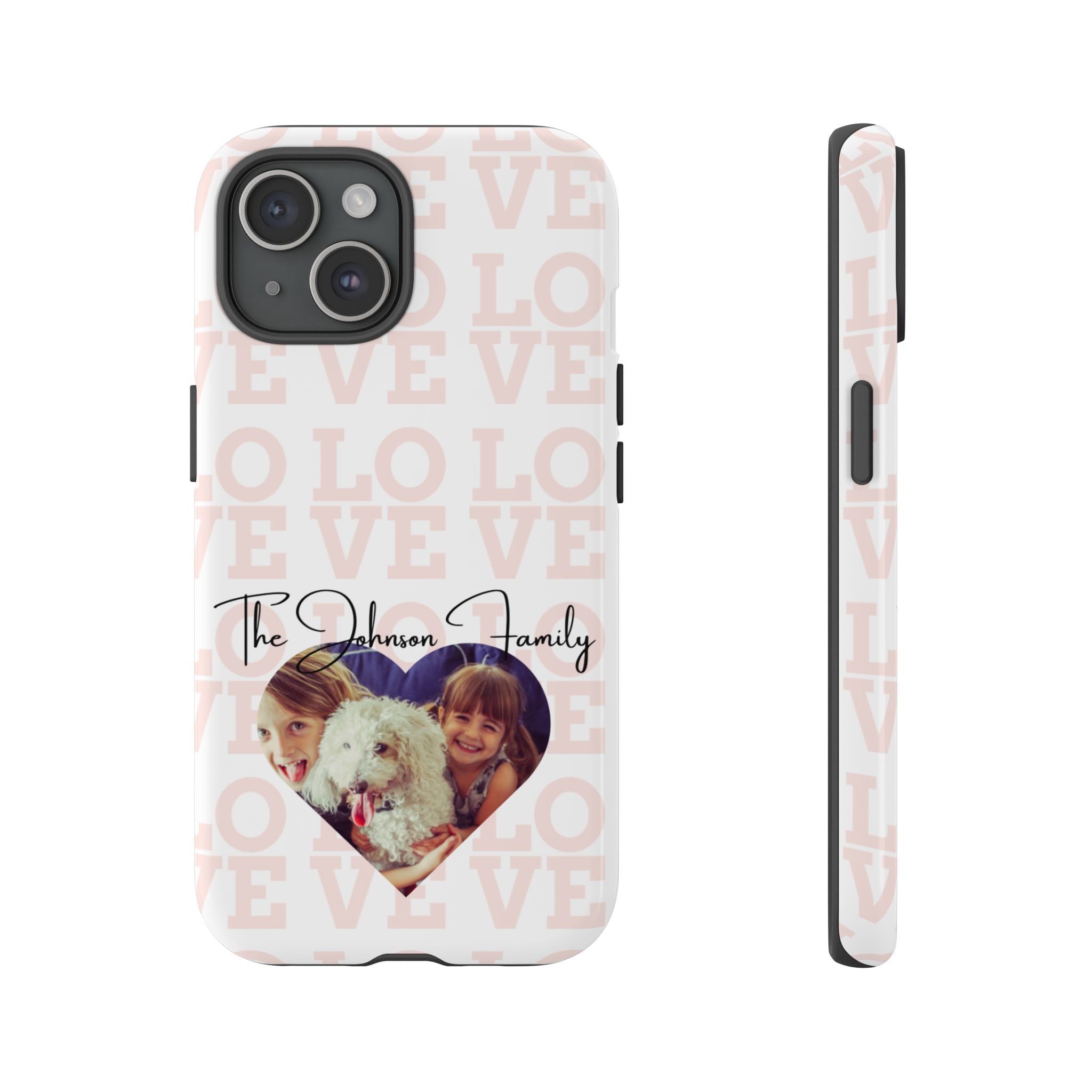 Custom Tough Phone Case, Personalized Protective Cover for iPhone, Samsung, Google Pixel