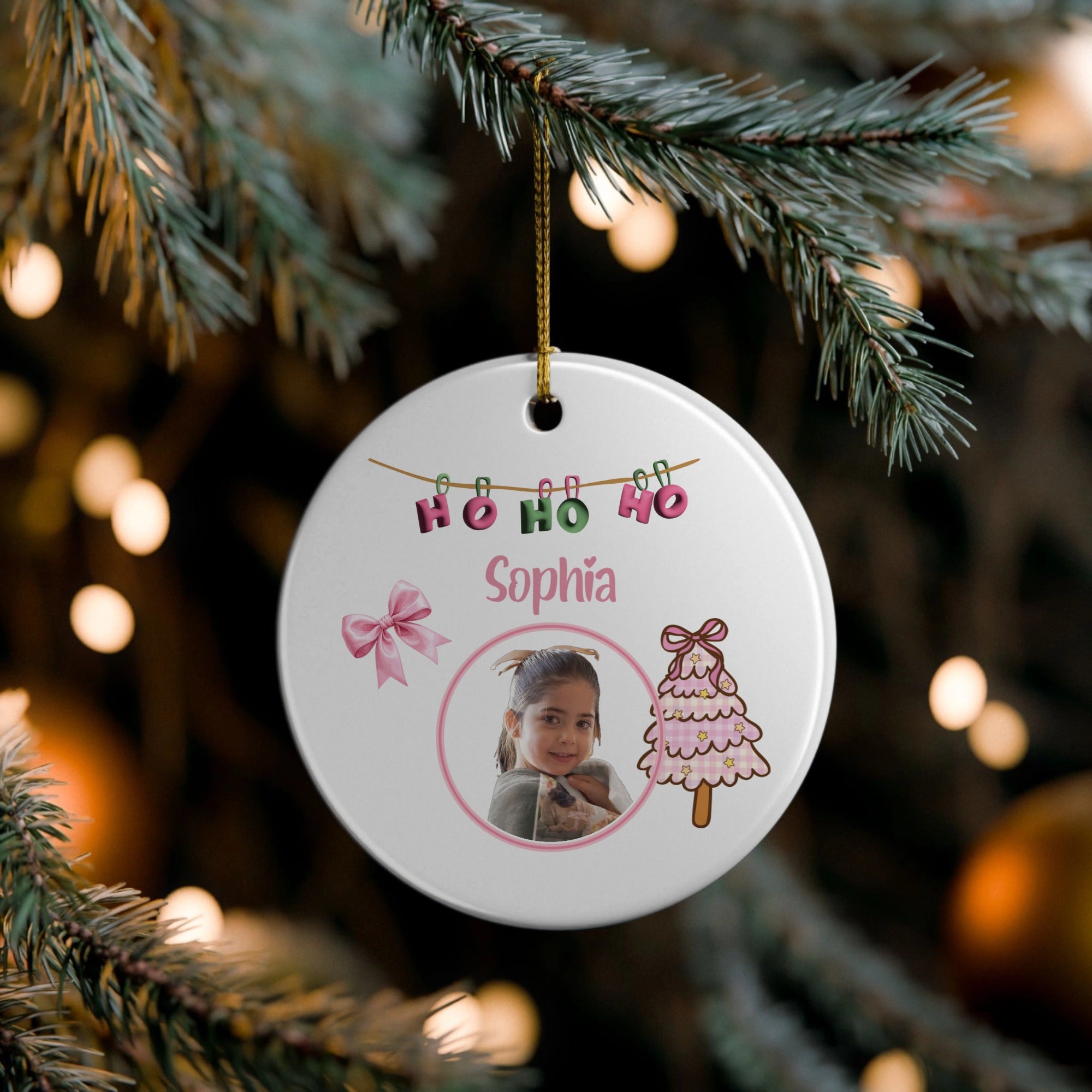 Personalize Your Own Ceramic Ornament – Photo, Name