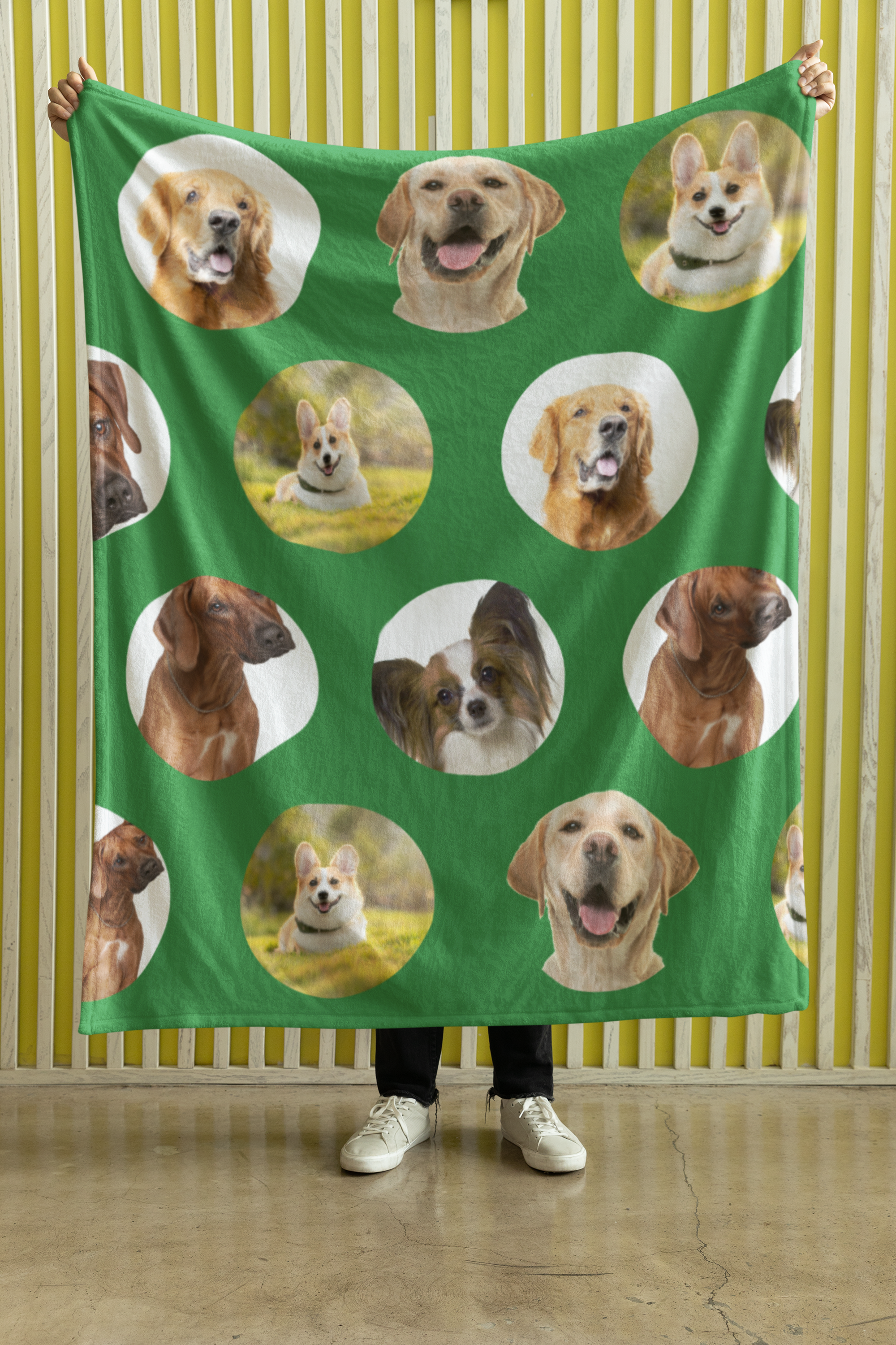 Blanket, Personalized Pet Photo Blanket – Custom Dog Cat Picture Woven Throw – Unique Pet Lover Gift – Cozy Couch Sofa Bedspread
