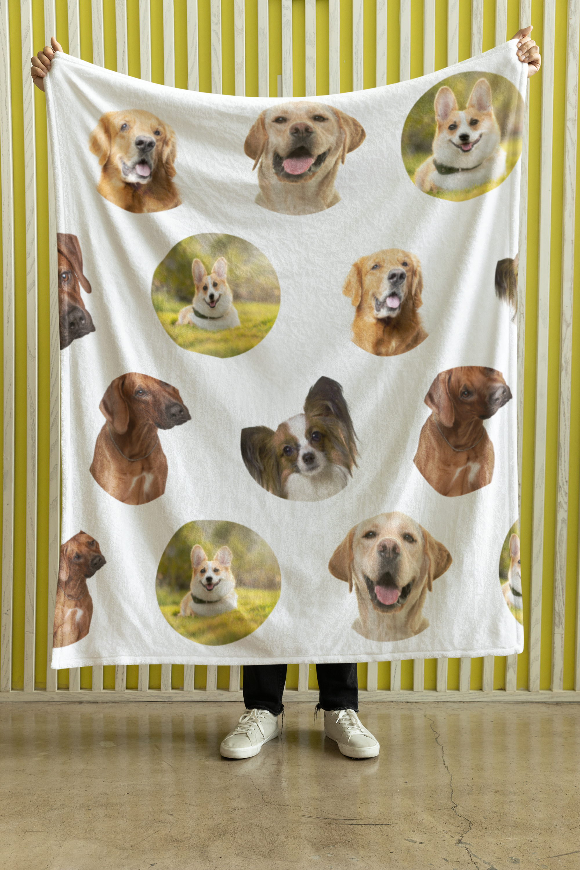 Blanket, Personalized Pet Photo Blanket – Custom Dog Cat Picture Woven Throw – Unique Pet Lover Gift – Cozy Couch Sofa Bedspread