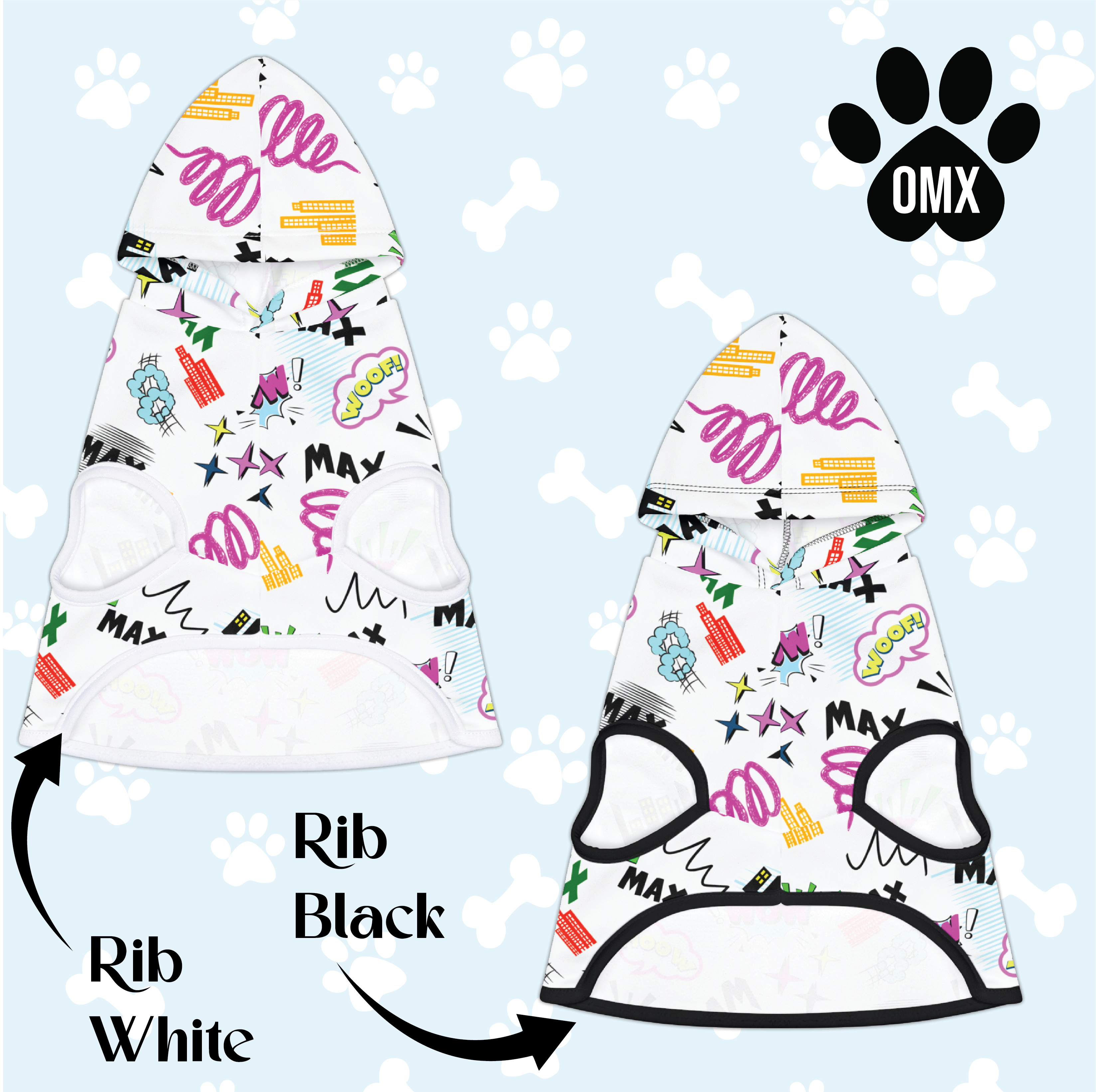 Hoodie, Custom Dog Hoodie – Personalized Pet Sweatshirt with Name | Cozy & Cute Apparel for Dogs and Cats